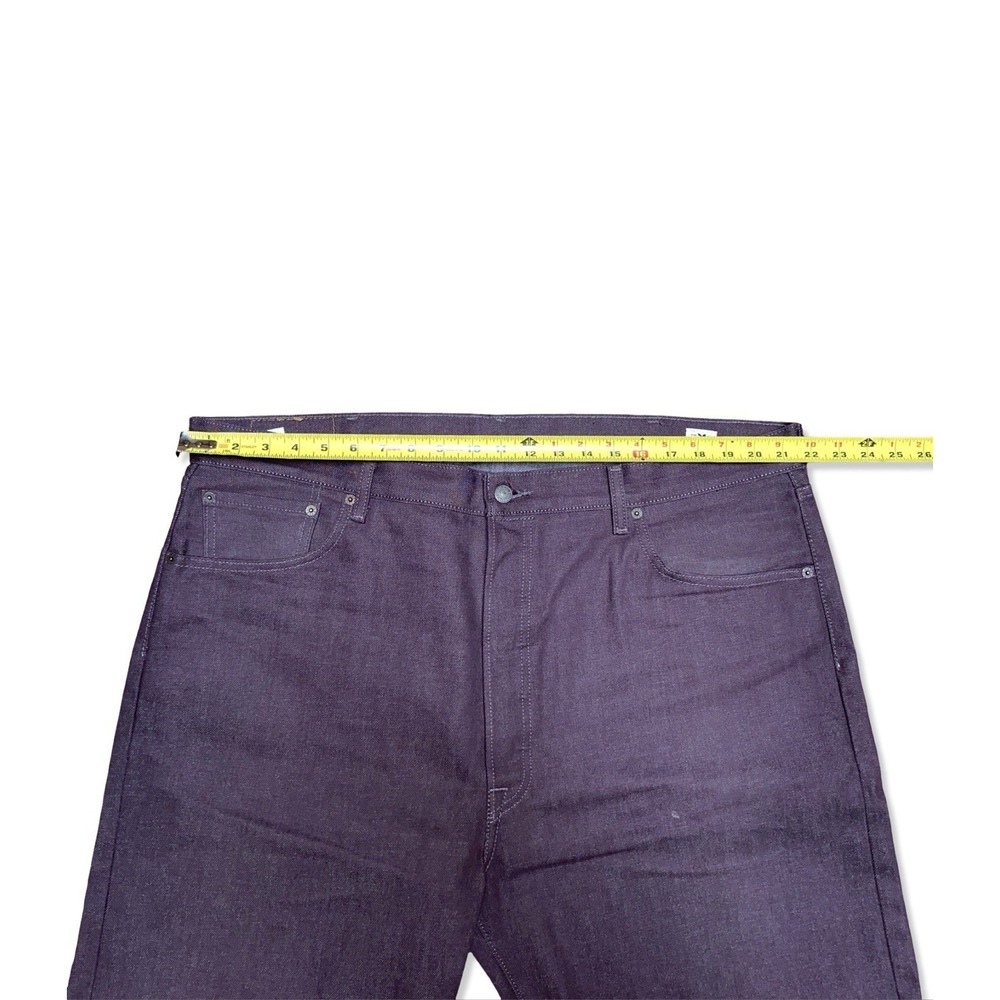 Levi's White Oak Cone Denim 501 Jeans Men's 42x30 Purple Garment Dyed Timberwolf - Picture 7 of 9